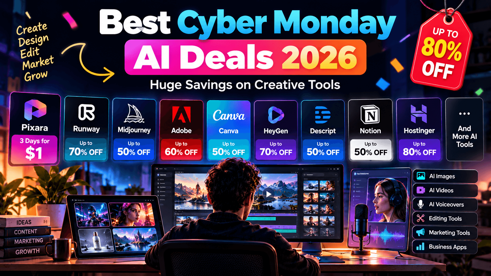 Best Cyber Monday AI Deals 2026: Huge Savings on Creative Tools