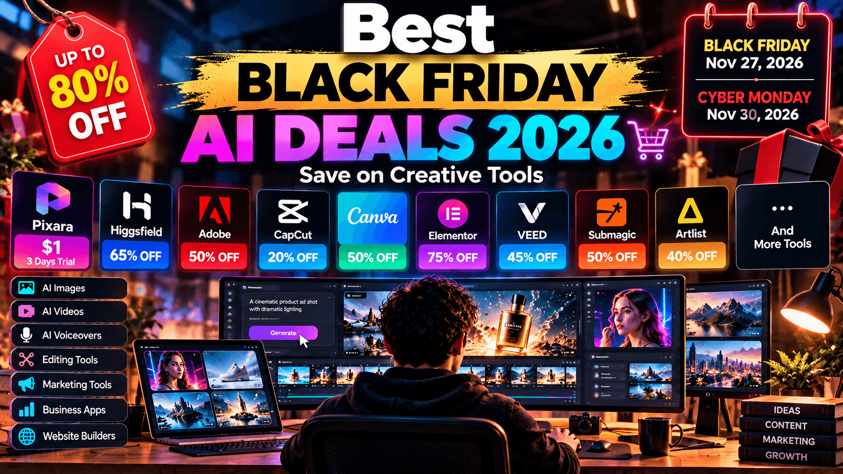 Best Black Friday AI Deals 2026 | Save on Creative Tools